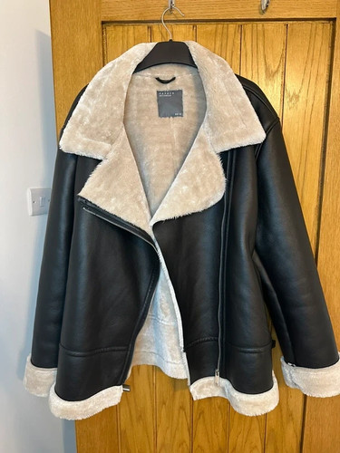 Papaya black faux leather - papaya, &