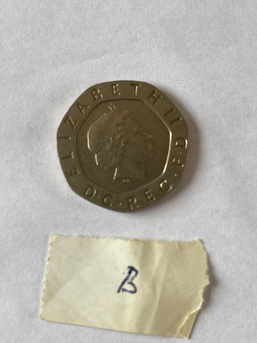 Undated rare 20p coin - undated,