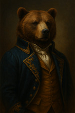 Bear Baron Animal Portrait