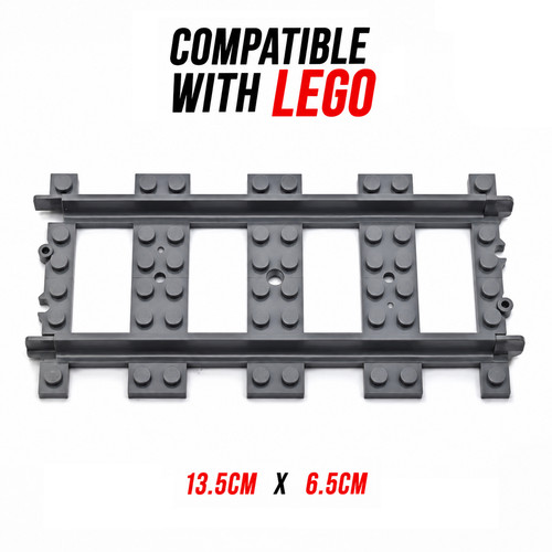 Lego compatible straight train - straight,