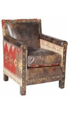 Andrew Martin - Marlborough Brown leather armchairs (2 pieces)