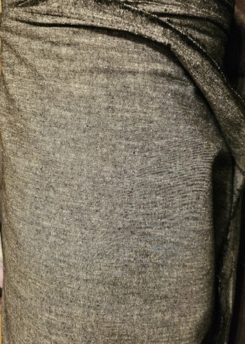 Irish linen grey fabric - irish,