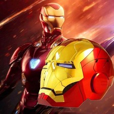New Version AUTOKING Iron Man Helmet MK5 Voice-control Open-close Light-up Mask