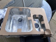 Curve 1.5b 600 Undermount Sink and Double Waste Set. Brand New in Box.