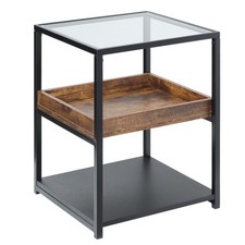 HOMCOM Industrial Side Table