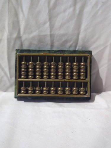 Vintage mini brass abacus with - mini,