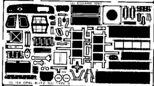 Eduard 35154 opel blitz - opel,