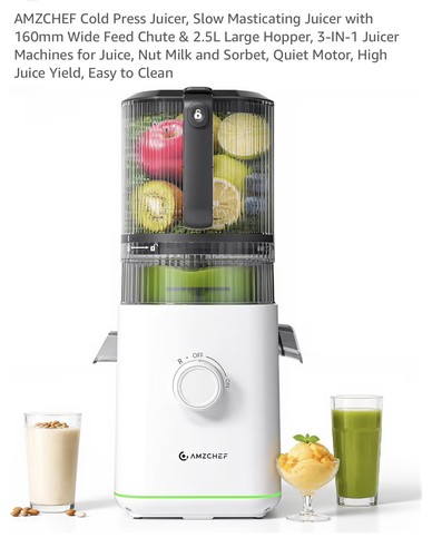 Amzchef cold press juicer - cold,