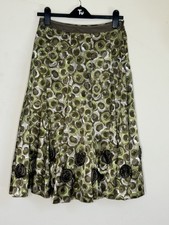 Per Una M&S Green Brown Circle