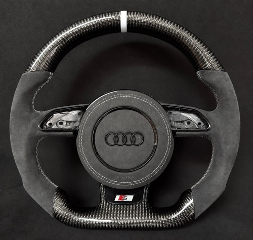 Audi white stripe carbon - stripe,
