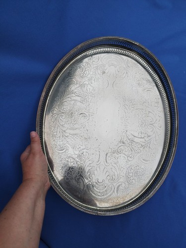 Cavalier large oval - oval, silver
