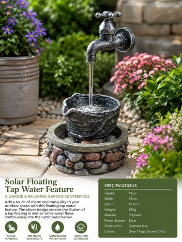 Solar floating tap - solar, water