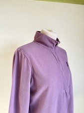 ROHAN Women's Pink Microgrid Stowaway Zip Top. Medium UK 12 14. Walking Hiking