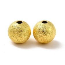 Golden Brass Beads Round