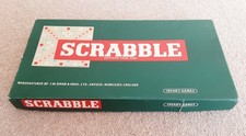 Vintage Scrabble Board Game by Spears Games with Wooden Racks 100% Complete 1955