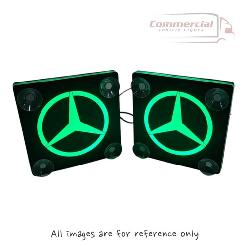 Mercedes led window signs - led,