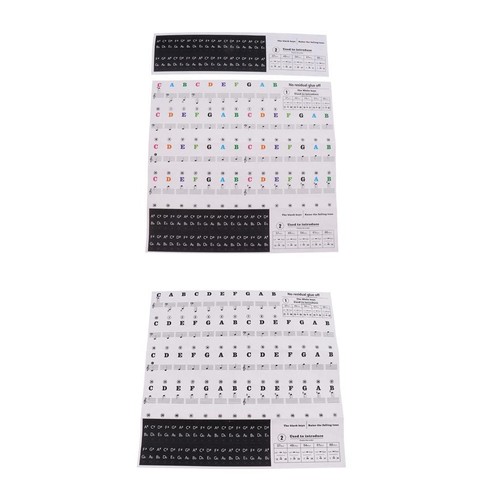 Piano stickers note keyboard - piano,