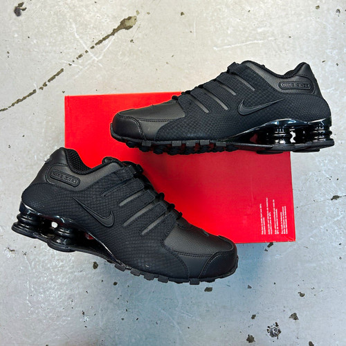 Nike shox uk8 eu43 triple - nz, uk8.5/eu43