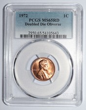 1972 Lincoln Cent Double Die