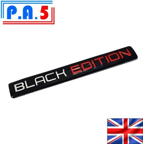 Black edition car badge - 1x,