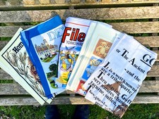 5 Vintage Tea Towels Causeway
