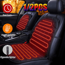 Luxury Heated Car Seat Cushion Heater Universal Winter Warmer Cover Fit 12V