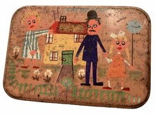 Vintage Toffee Tin John S Derbyshire Rare Collectible Confectionery Empty