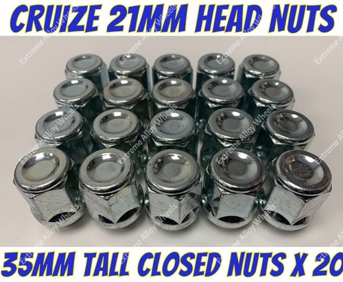 Alloy wheel nuts 21mm head - head, x