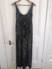 100% Cotton Green and Black Firetrap Maxi Dress