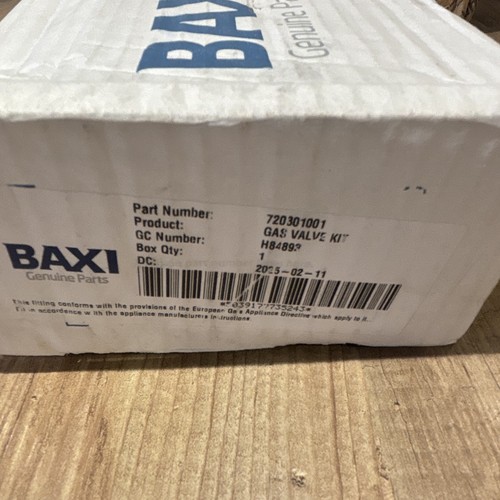 Baxi genuine gas valve kit - genuine,