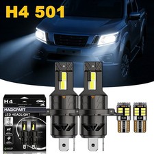 4 x 472 H4 501 White Led Car