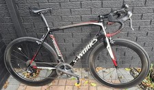 S-WORKS TARMAC SL4 FACT CARBON 11r ROAD BIKE 58 CM BLACK/WHITE/RED RARE