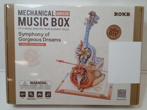 Rokr mechanical music box - box, diy