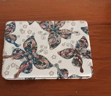 Lovely Butterfly Diamante' Handbag Mirror Double Sided (1 MAGNIFIED) 3.5 X  2.5"