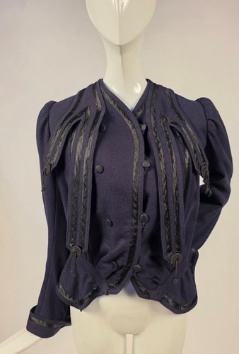 Edwardian deep blue wool - edwardian,