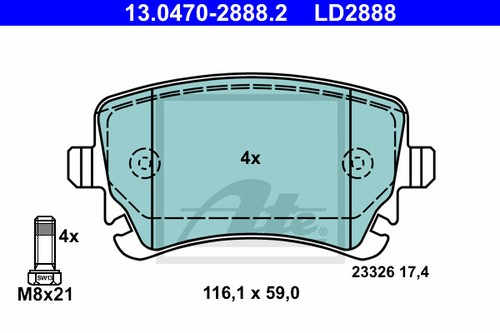 New brake pad - disc,