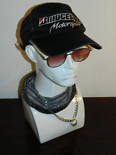Vintage Bridgestone Motorsport cord cap black one size adjustable F1 Racing(012)