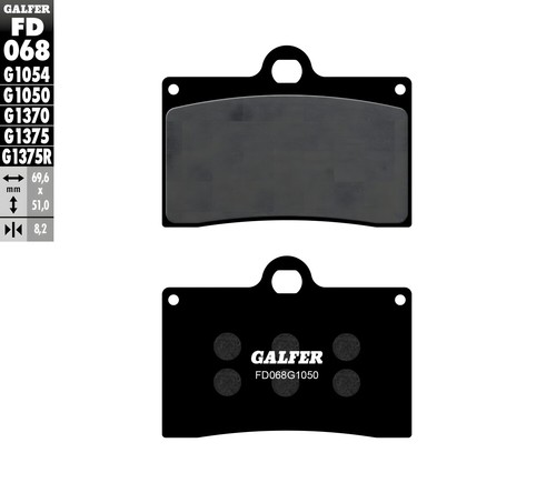 Brake pads galfer fd068g1050 - brake,