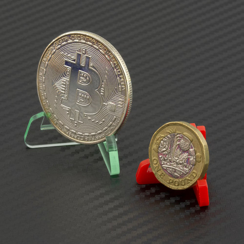 Coin stand holder display - coin,