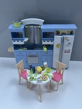Vintage Barbie Kitchen and Table Chairs Accessories Bundle