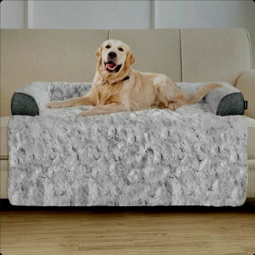 Dog sofa bed - dog, grey
