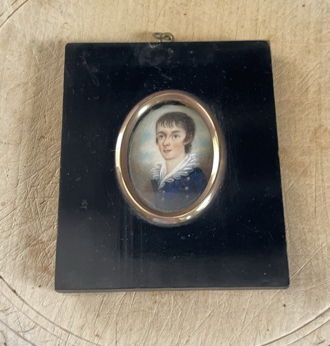 Antique portrait miniature - antique,