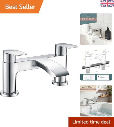 Modern chrome waterfall bath - chrome,