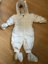 Baby GAP Winter snowsuit, White, 6-12 months unisex, New Without Tags.