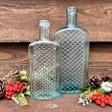 Pair Of Antique Aqua Blue