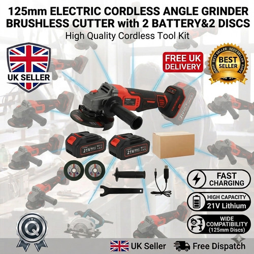 125mm electric cordless angle - 125mm,