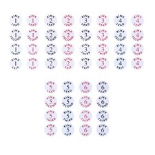 ACCLAIM Rink Balloting Discs Rinks 1 - 6 White 8 Per Rink & Position Discs