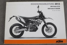 KTM 690 Enduro Owners Manual "2012" Owners Manual - Manual