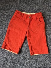 Little Green Radicals Organic Red Shorts Adjustable Waist Age 7 8 Years