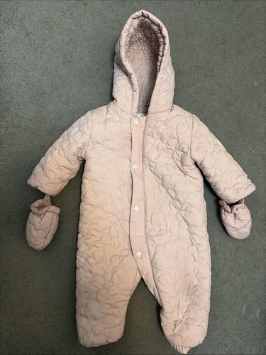 Girls pink snowsuit - pink,